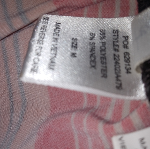 Heart Soul M Y2K Diagonal Striped Disco Special Bubble Hem Top in Retro Style - Picture 5 of 7